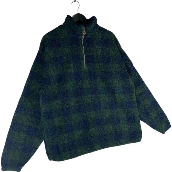 Field & Stream 1/4 Zip Plaid Fleece - Picture 4 of 7
